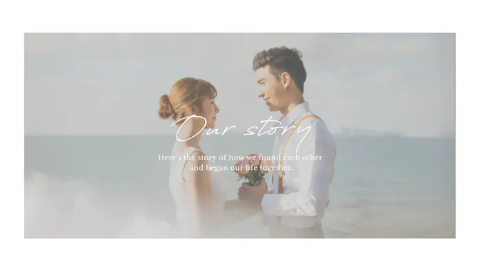 プロフィールムービーJust Marriedのサムネイル