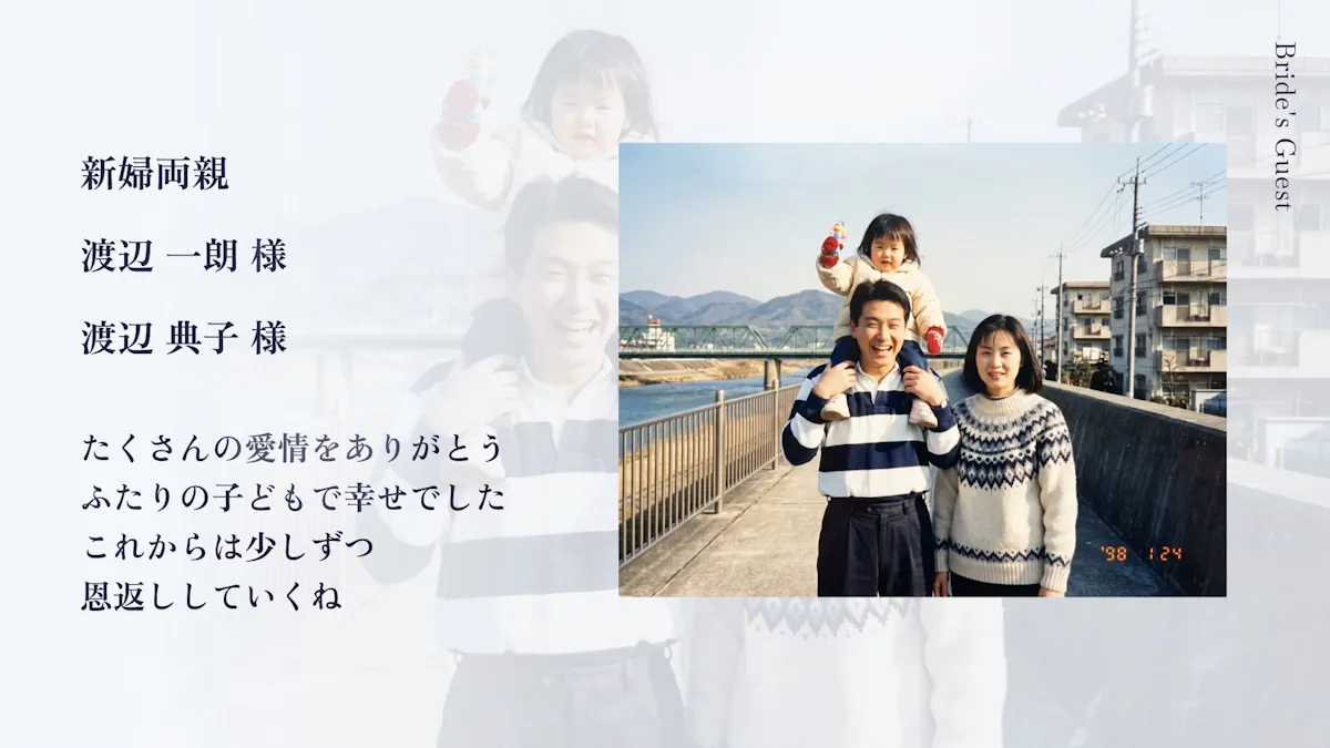 Shineの新婦ゲストパート 2